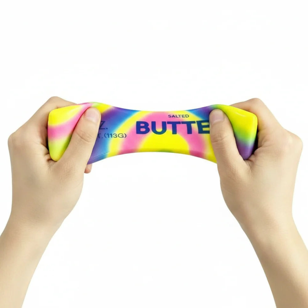 Salted Rainbow Butter Squishy Fidget Toy | Slow Rise Sensory Toy from AUTHENTIC VOODLE (1 Pc) (Copy)