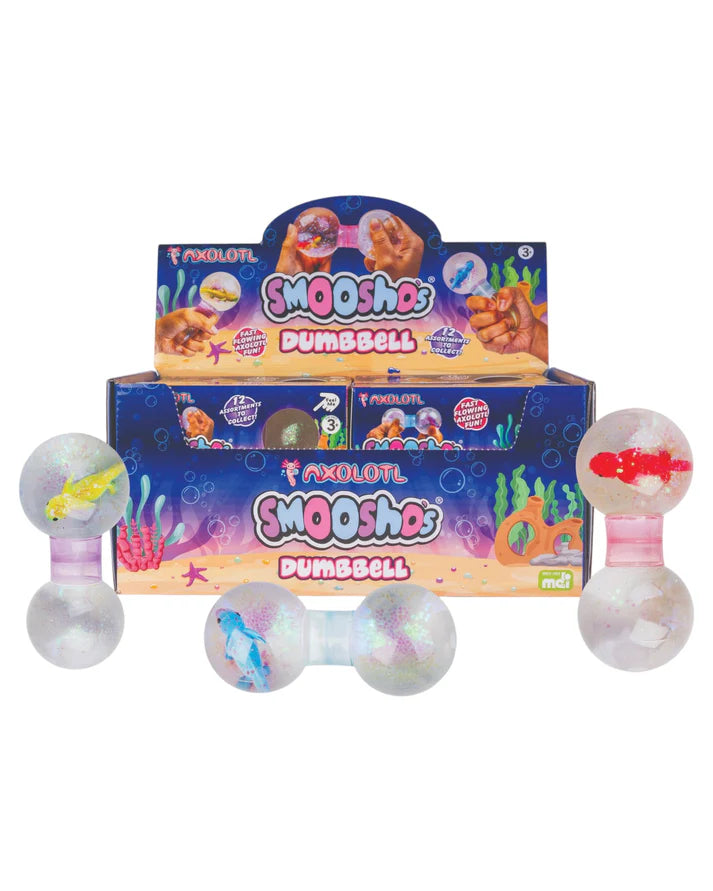 Smoosho Axolotl Dumbbell Squishy Sensory Fidget Toy