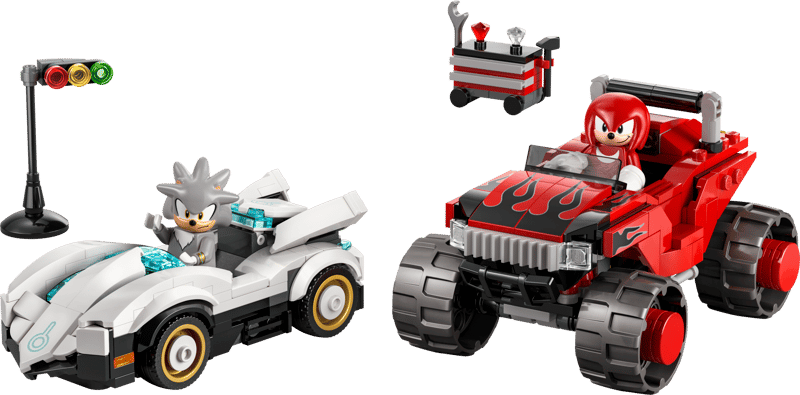 LEGO 77118 Sonic The Hedgehog Silver's Car vs. Knuckles' Monster Truck