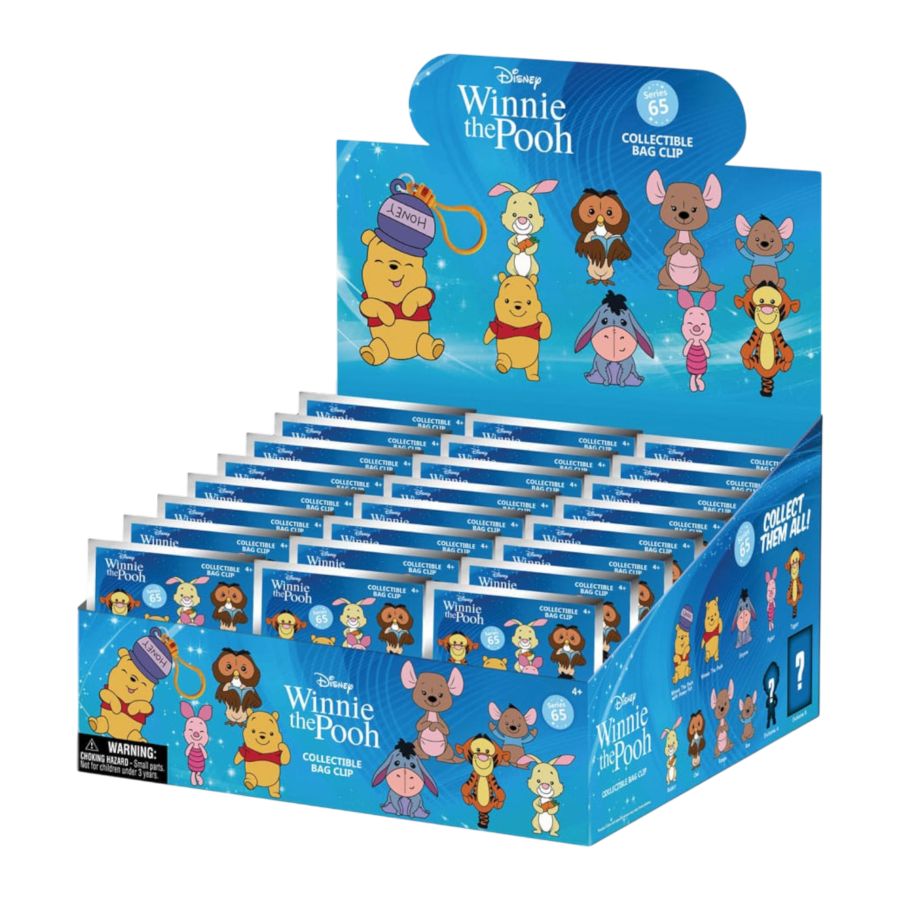 Winnie the Pooh Series 65 3D Foam Bag Clips | Blind Bags